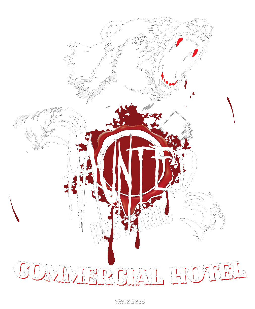White King inspired Haunted Commercial bear graphic.